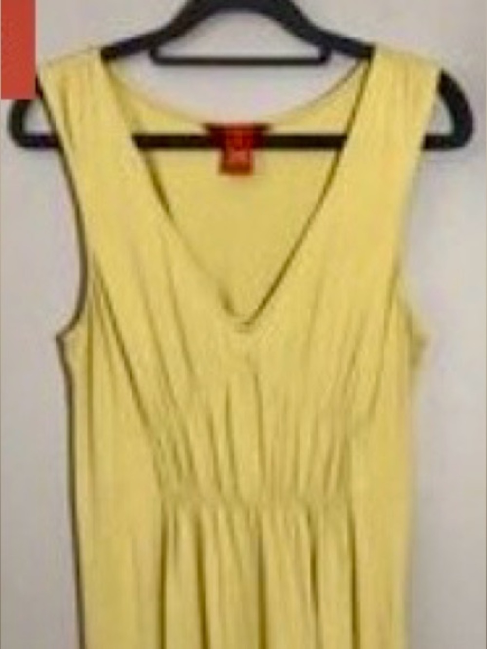 Sundance Sleeveless V-Neck Empire Waist Dress Jersey Knit